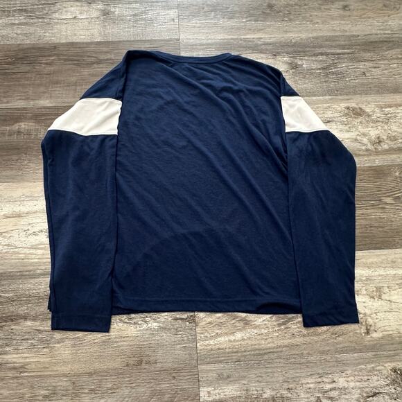 Nike Breathe LS Dri Fit USAF Air Force Blue Womens L Swoosh Performance T-Shirt - Picture 4 of 9